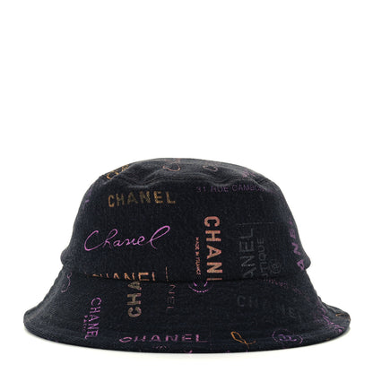 Chanel Denim Mood Cloche Bucket Hat M Black 5 of 10
