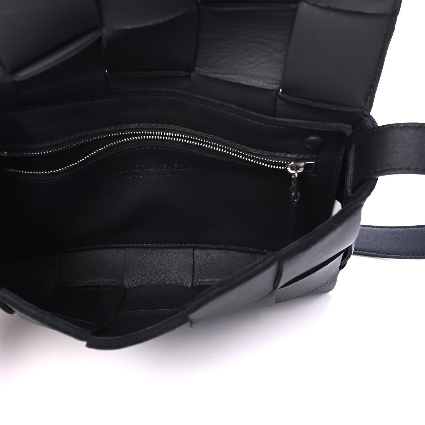 Lambskin Maxi Intrecciato Cassette Crossbody Bag Black