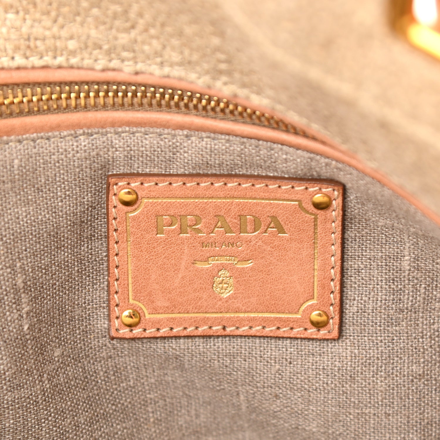 Prada Lino Tote Corda 6 of 11