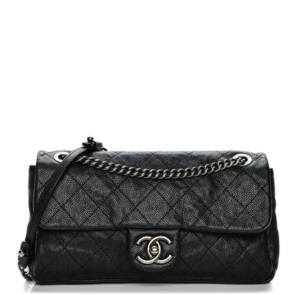 Chanel Caviar Quilted Medium Simply CC Flap Black 1 of 7