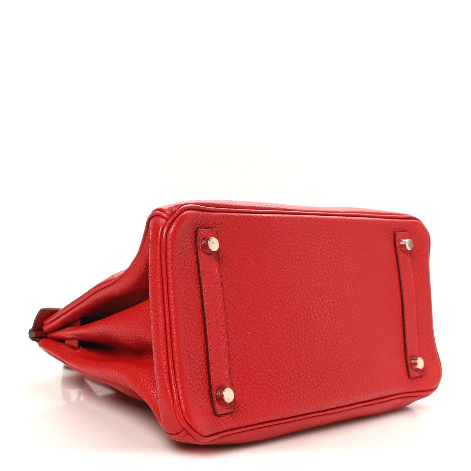 Hermes Taurillon Clemence Birkin 30 Rouge Casaque 4 of 10