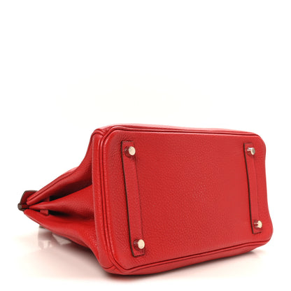 Hermes Taurillon Clemence Birkin 30 Rouge Casaque 4 of 10