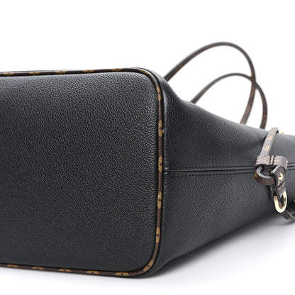 Louis Vuitton Calfskin Monogram Teddy Neverfull MM Black 10 of 11