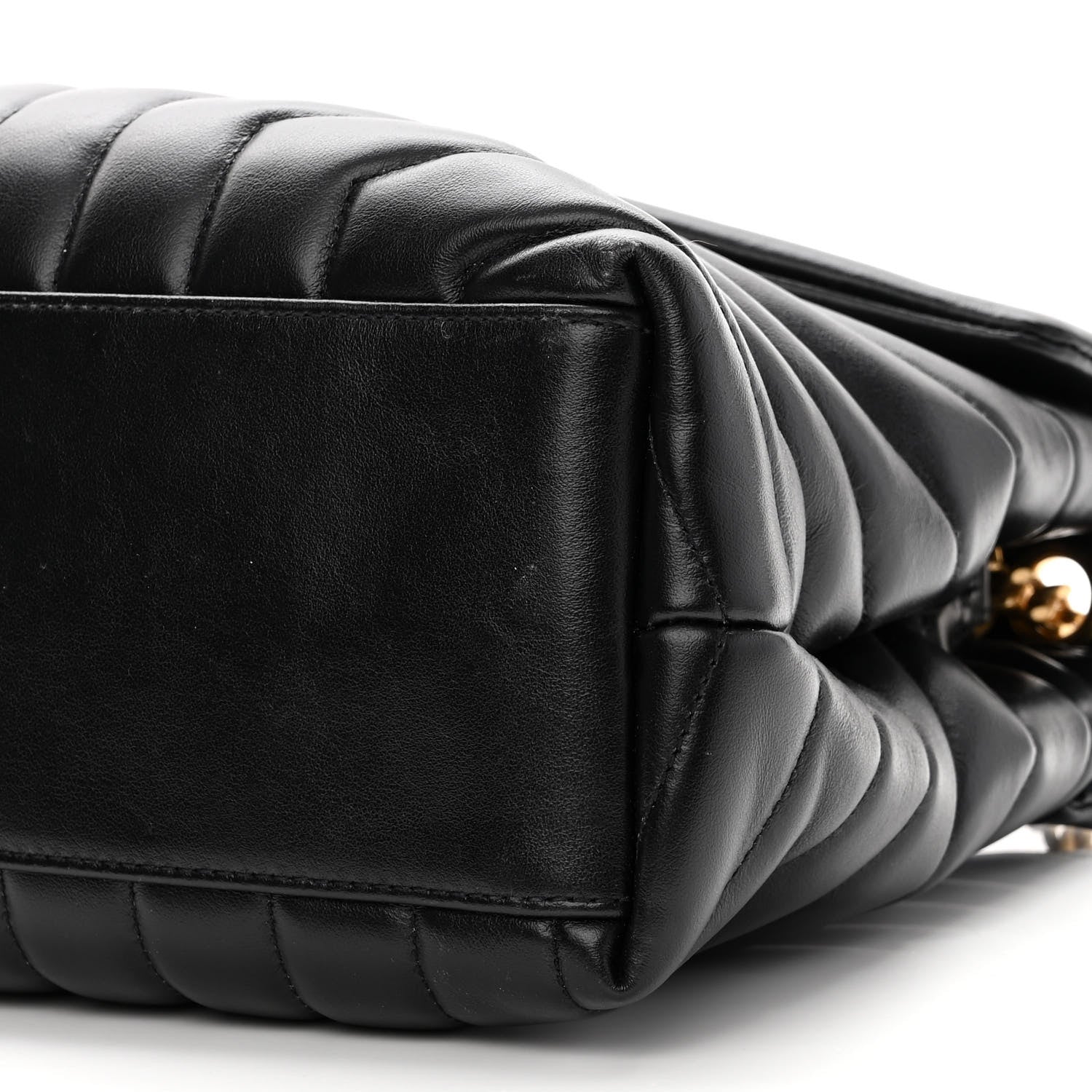 Saint Laurent Calfskin Y Quilted Monogram Medium Loulou Chain Satchel Black 11 of 12