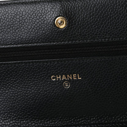 Chanel Caviar Quilted Wallet On Chain WOC Black 6 of 9
