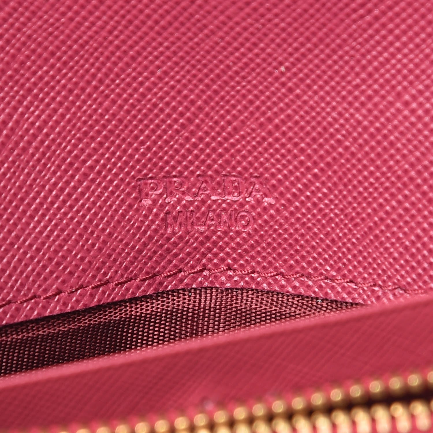Prada Saffiano Wave Continental Flap Wallet Ibisco Peonia 7 of 10