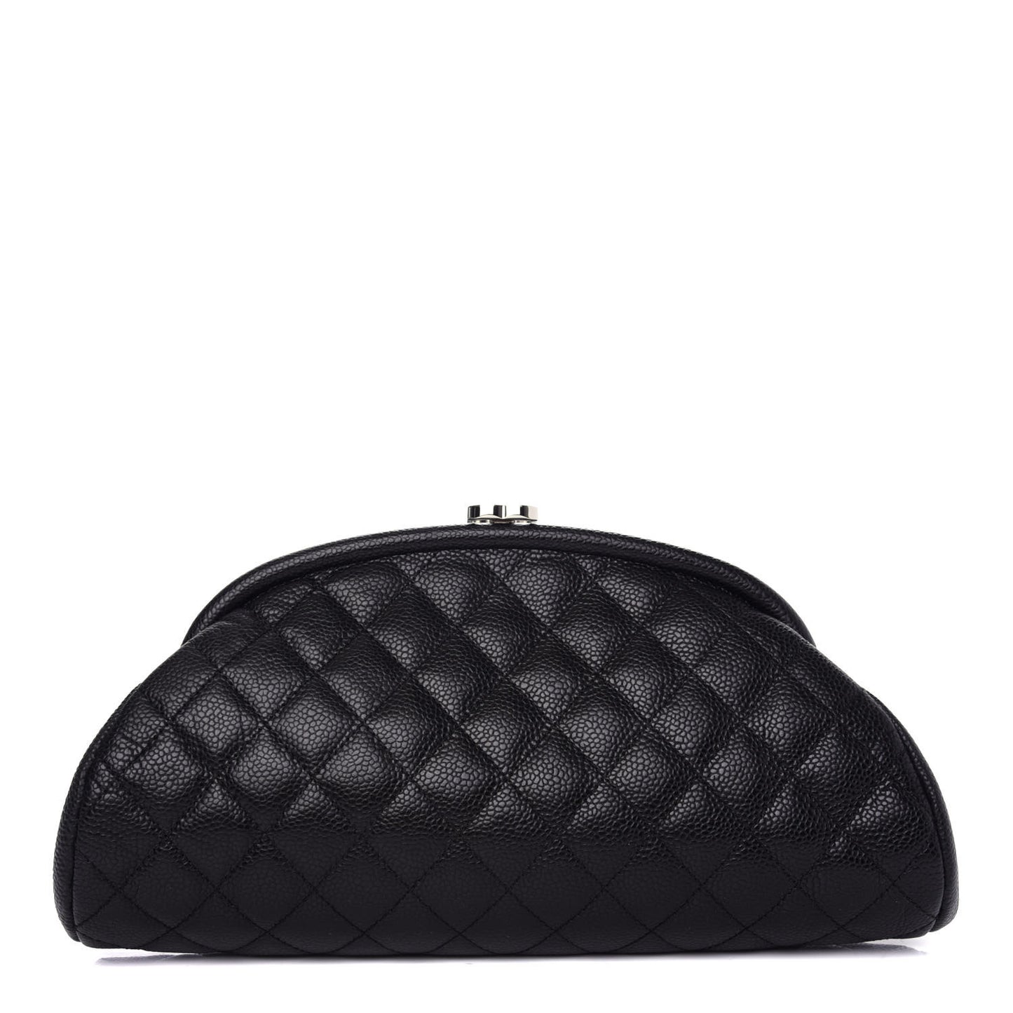 Caviar Quilted Timeless Clutch Black