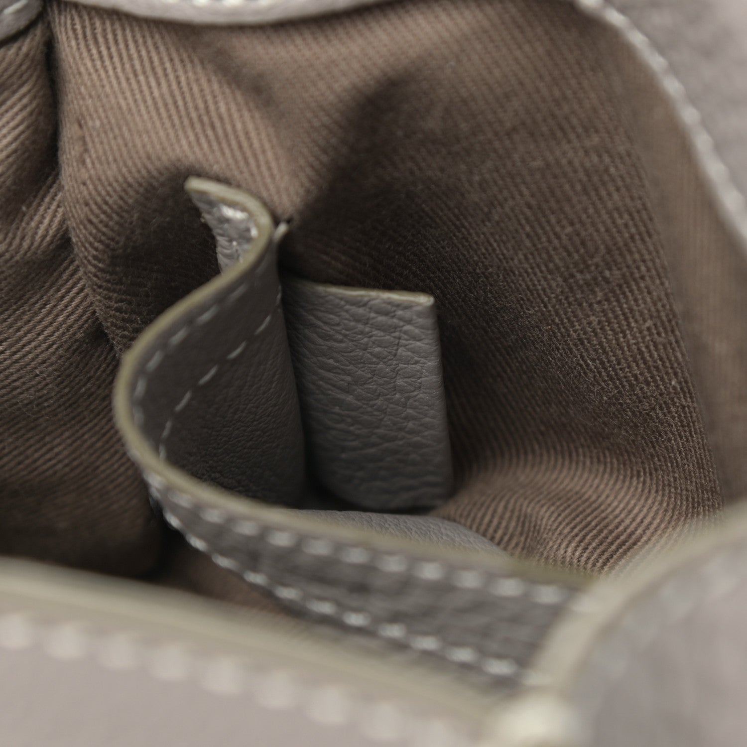 Chloe Calfskin Mini Marcie Round Crossbody Bag Cashmere Grey 7 of 12