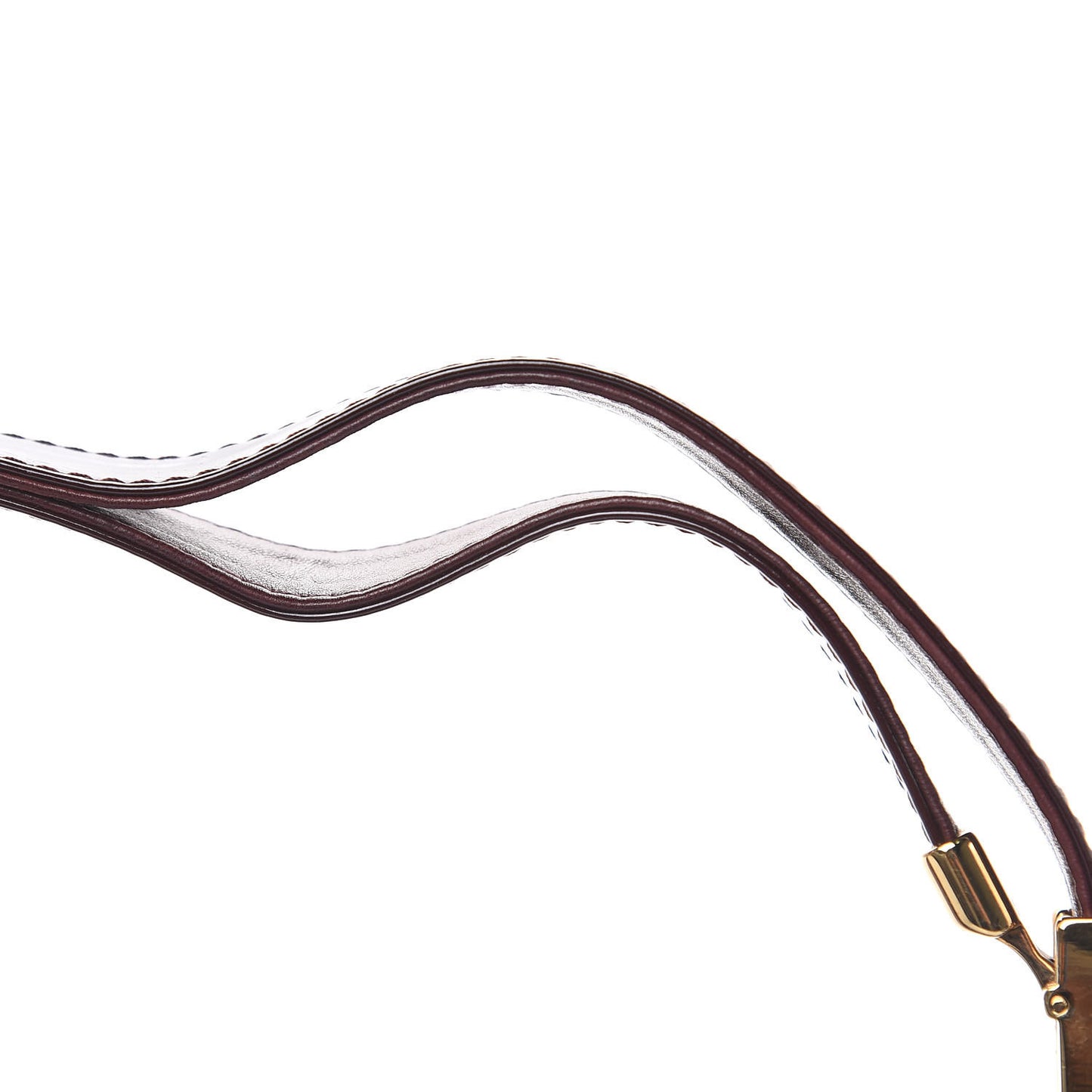 Patent Chocolate Bar Quilted CC Flap Burgundy