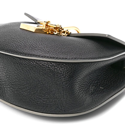 Chloe Grained Calfskin Lambskin Mini Drew Shoulder Bag Black 13 of 13
