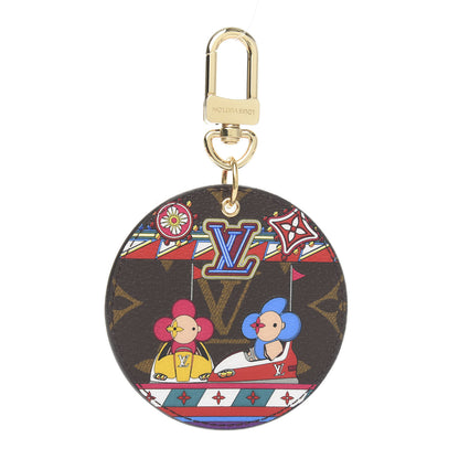 Louis Vuitton Monogram 2020 Christmas Animation Bumper Cars Bag Charm Key Ring Coquelicot 1 of 4