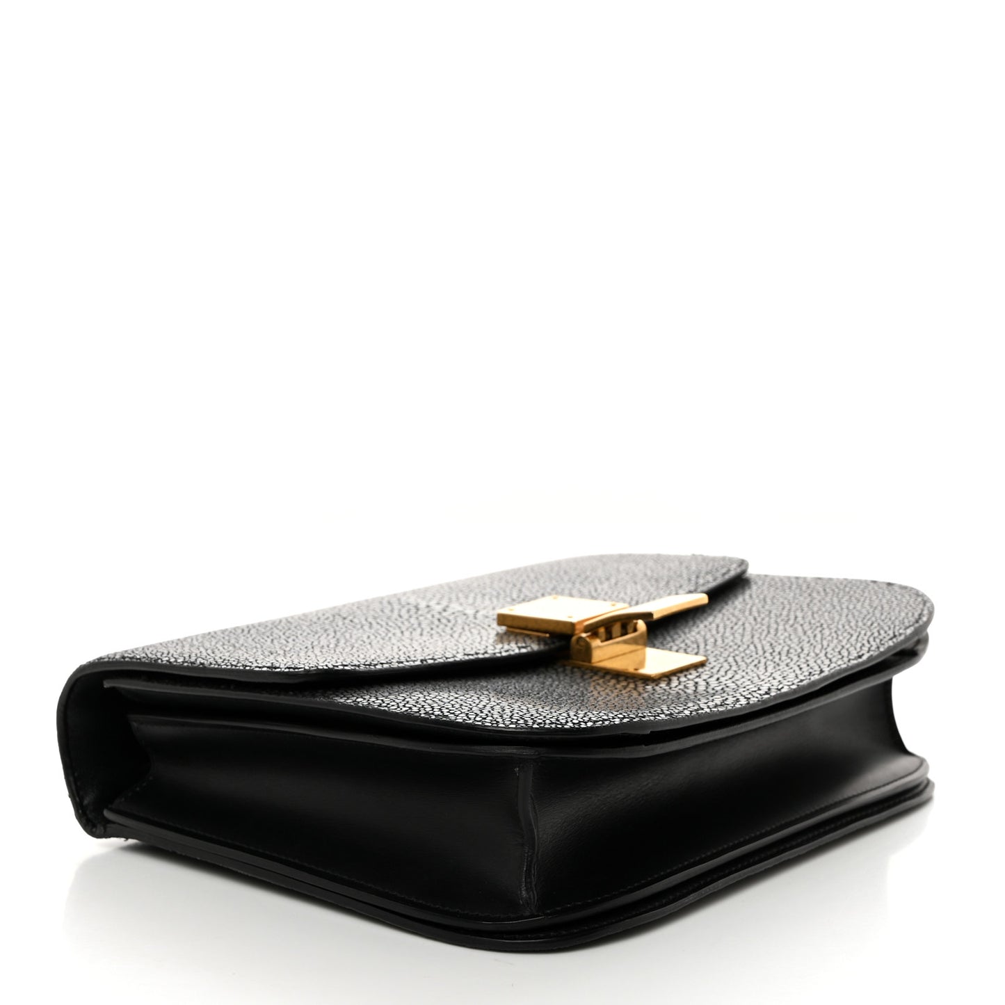 Stingray Medium Classic Box Flap Bag Navy