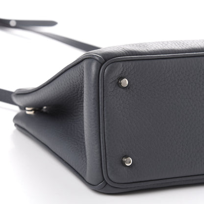 Christian Dior Bullcalf Mini Diorissimo Tote Grey Blue 7 of 11
