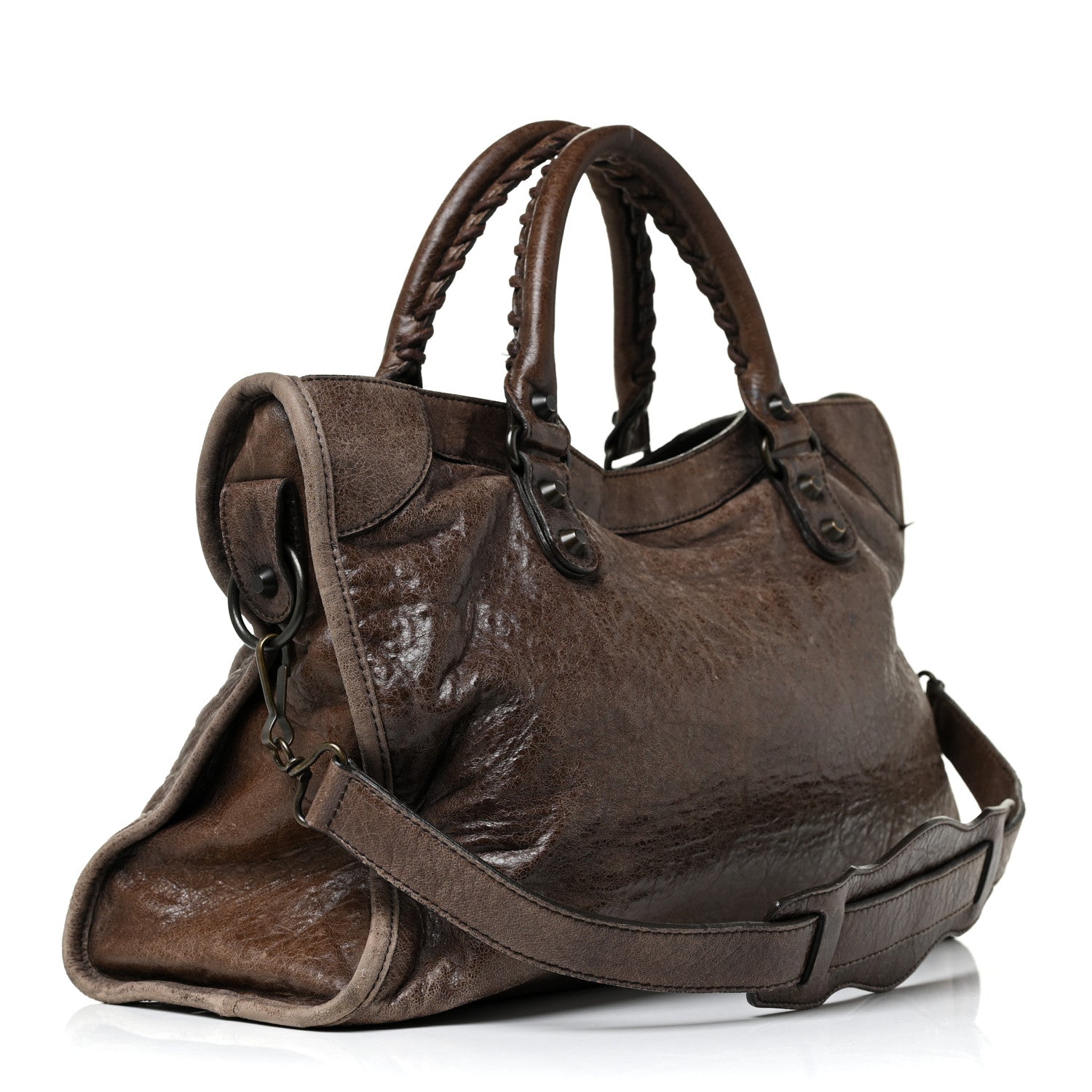 Balenciaga Chevre Classic Hardware City Olive Brown 2 of 14