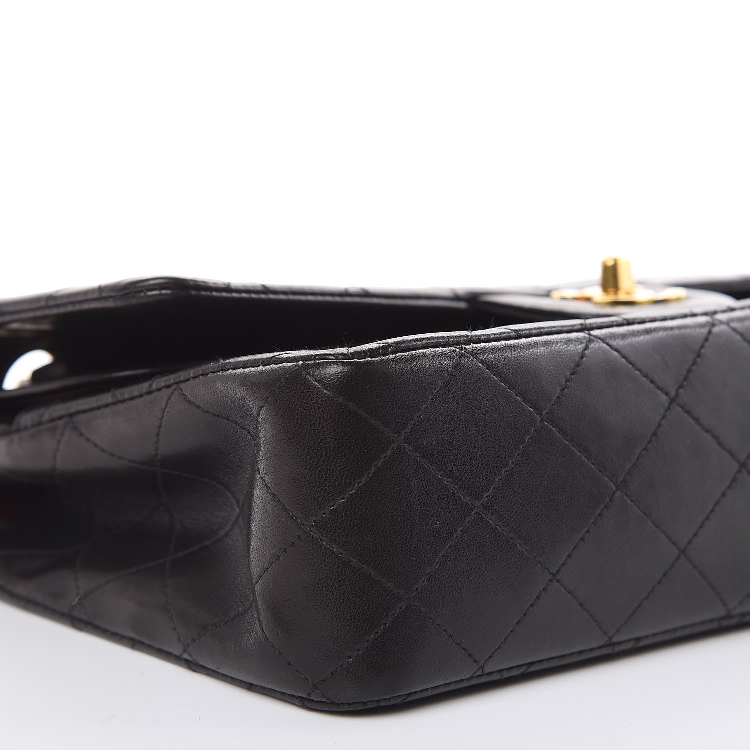 Chanel Lambskin Quilted Medium Double Flap Black 8 of 15