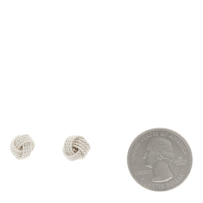 Tiffany Sterling Silver Twist Knot Earrings 2 of 4