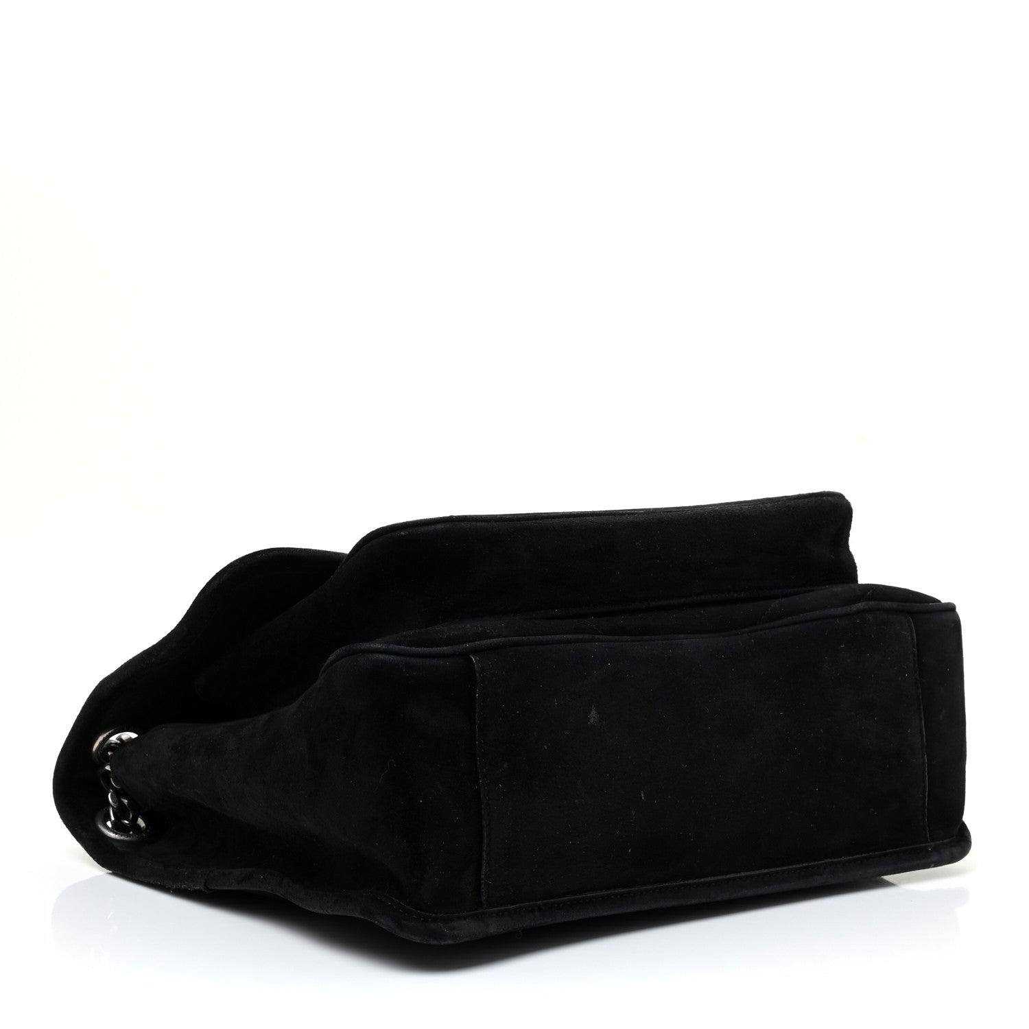 Saint Laurent Suede Monogram Medium Niki Chain Satchel Black 4 of 27