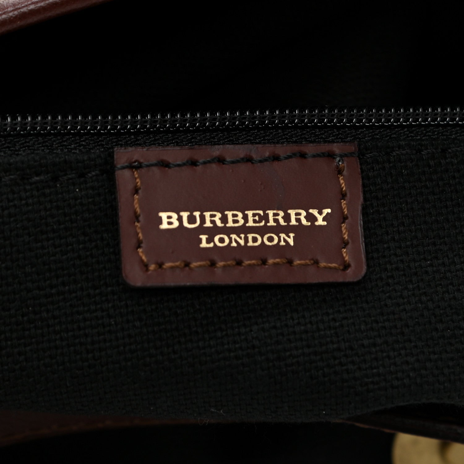 Burberry Haymarket Check Studded Tote Chocolate 6 of 10