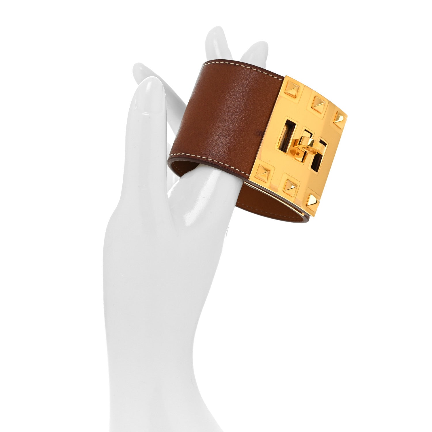 Hermes Tadelakt Kelly Extreme Bracelet S Fauve 2 of 5