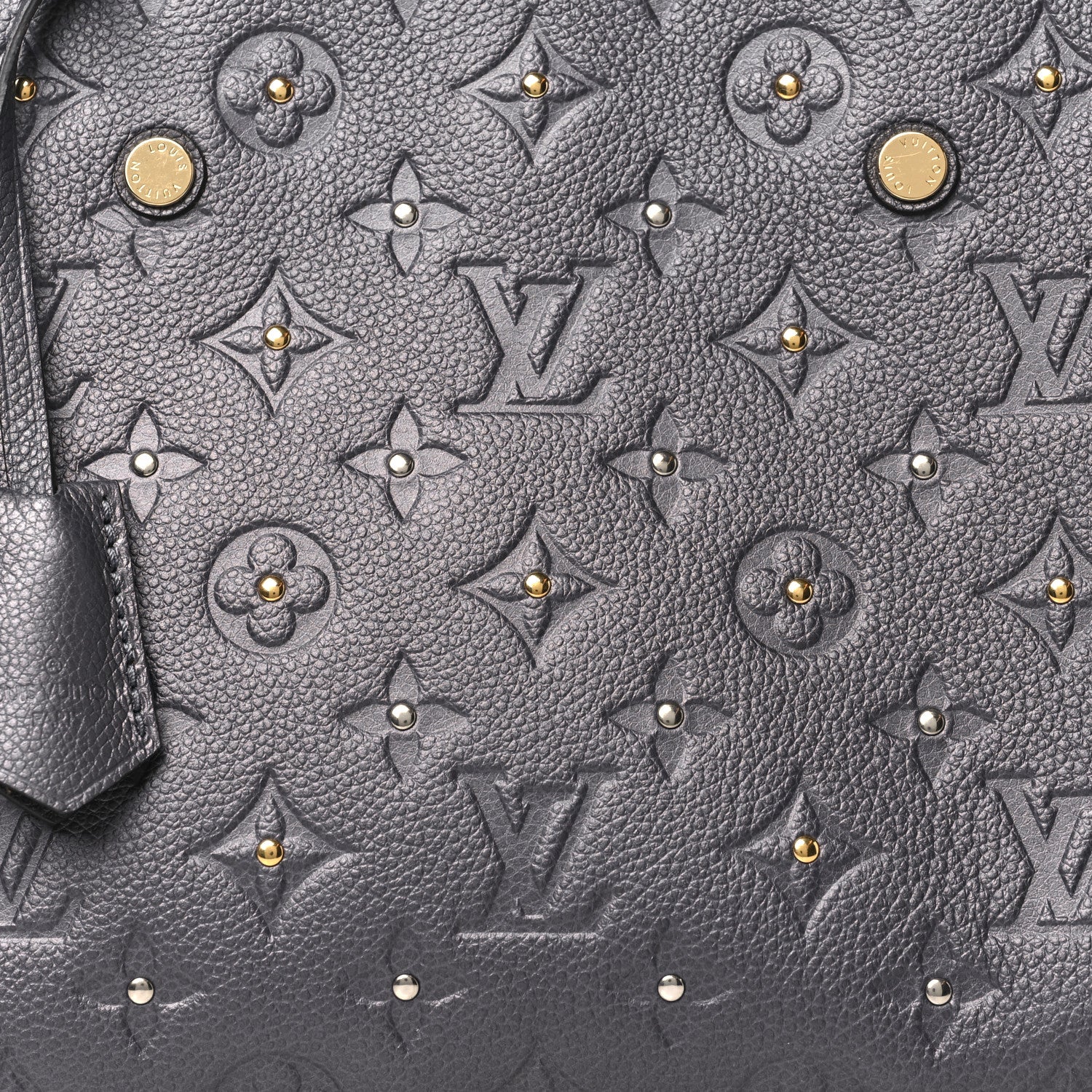 Louis Vuitton Empreinte Studded Montaigne BB Gris Silver 7 of 9