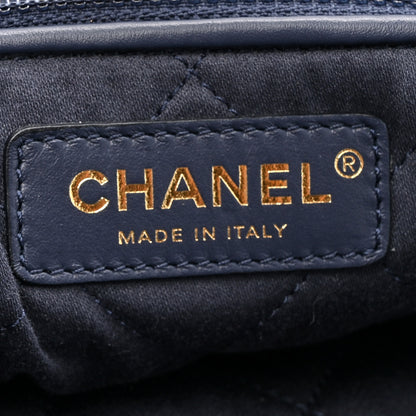 Chanel Shiny Calfskin Quilted Small Chanel 22 Navy 7 of 11