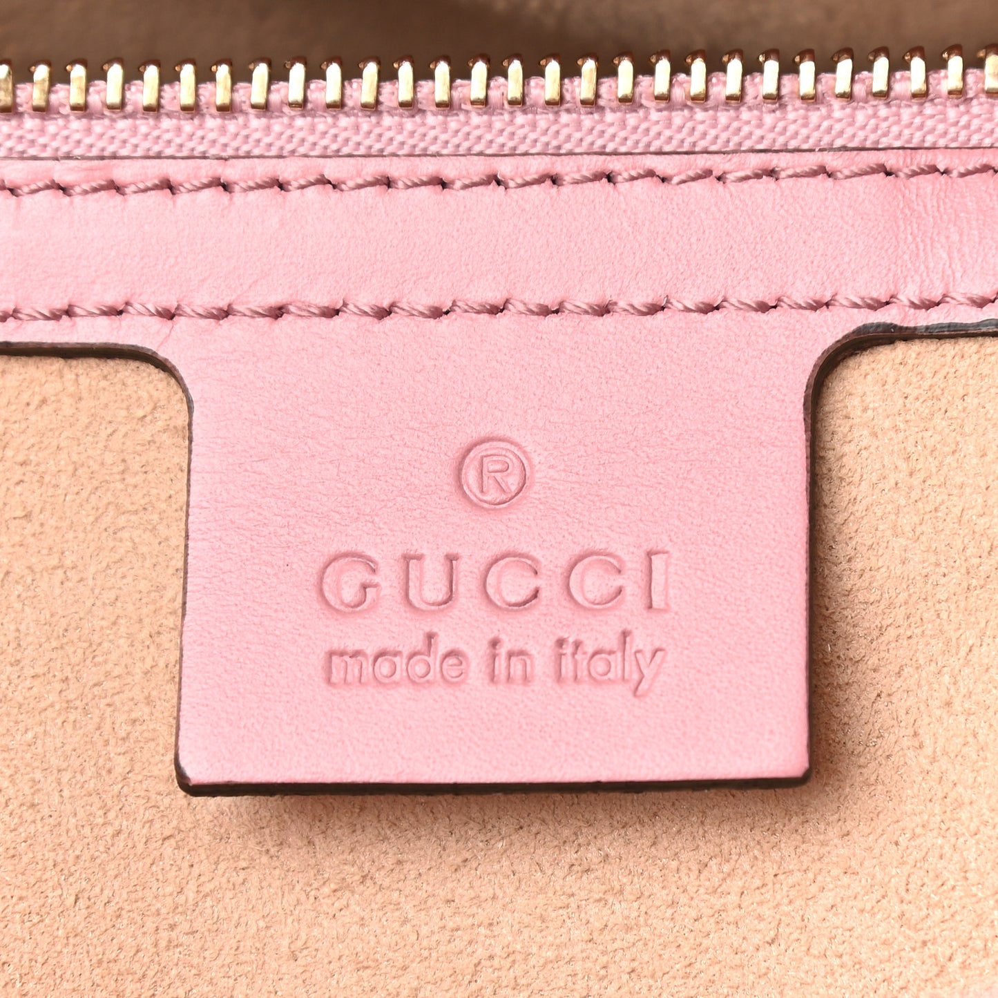 Guccissima Signature Linea A Foldover Tote Rose Baby Candy