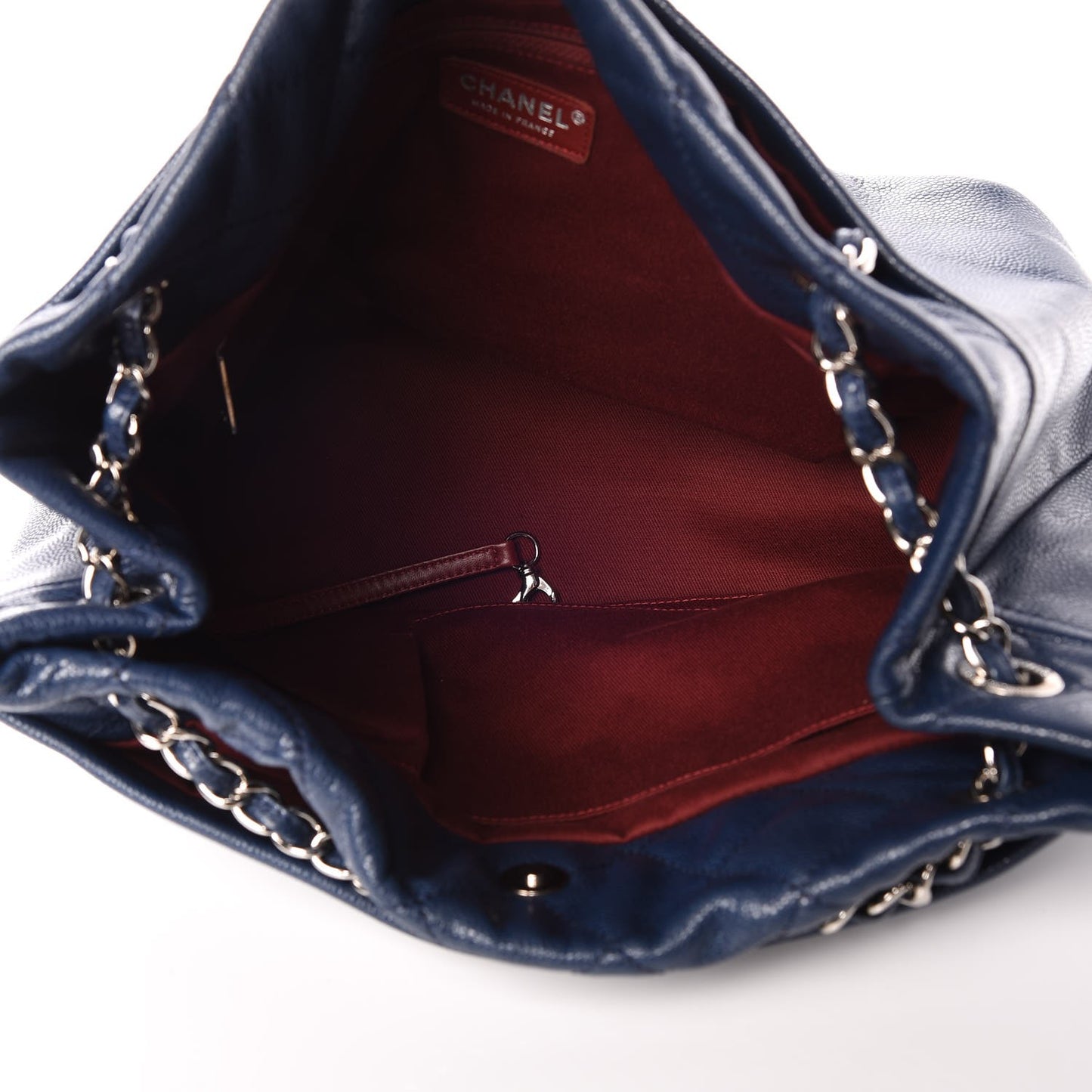 Caviar Timeless CC Soft Tote Navy Blue