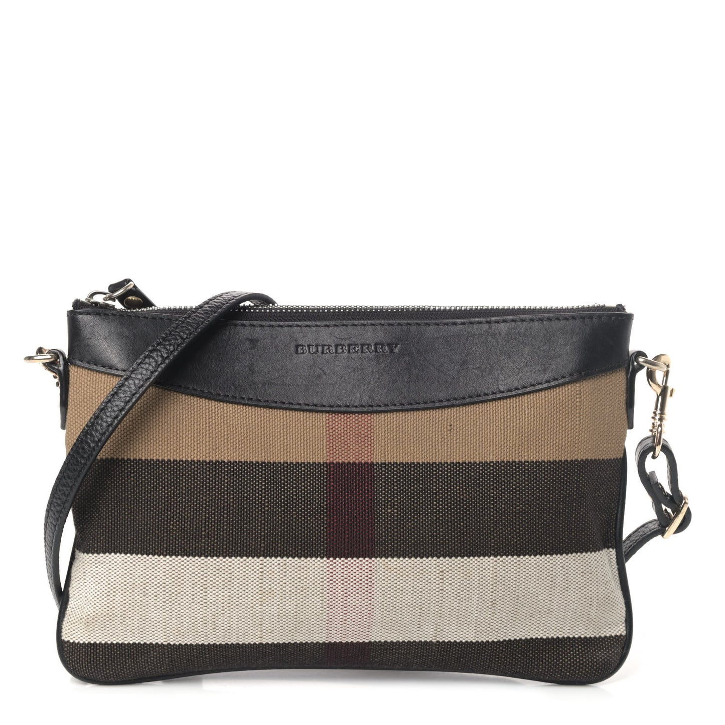House Check Derby Peyton Crossbody Clutch Bag Black