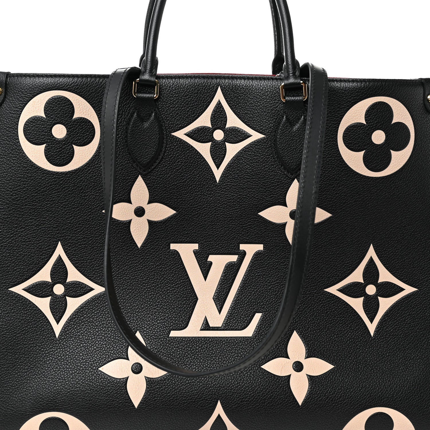 Louis Vuitton Empreinte Monogram Giant Onthego MM Black Beige 7 of 10