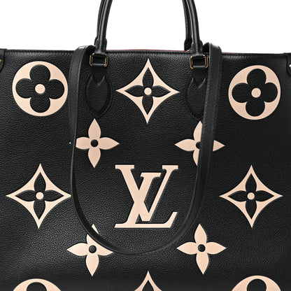 Louis Vuitton Empreinte Monogram Giant Onthego MM Black Beige 7 of 10