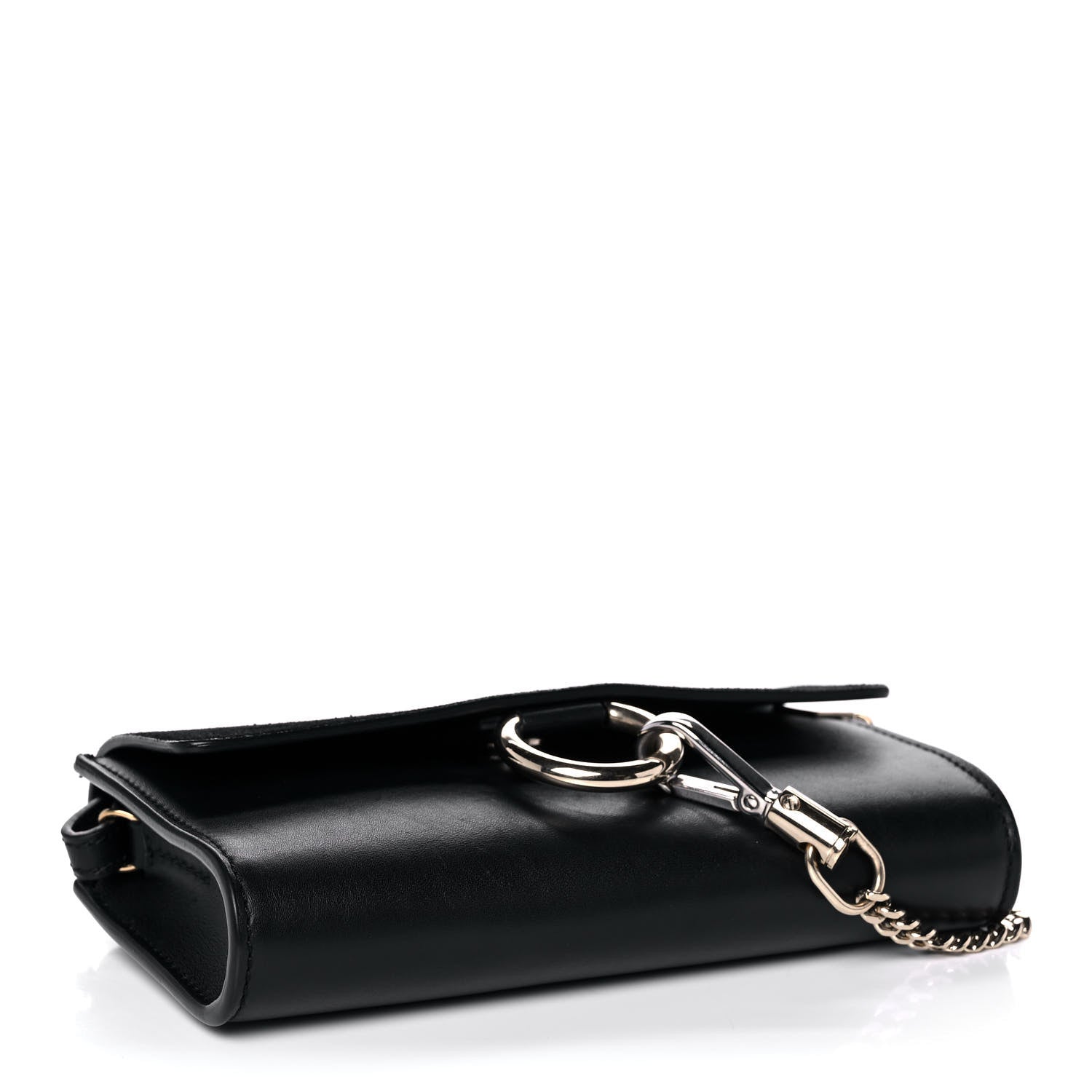 Chloe Suede Calfskin Mini Faye Shoulder Bag Black 4 of 14