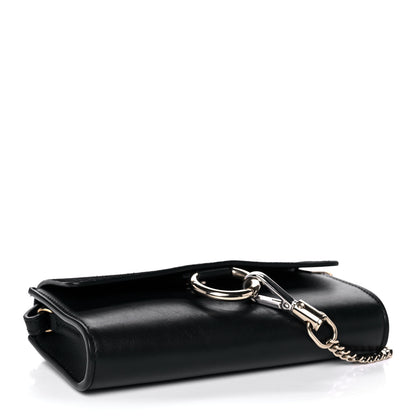 Chloe Suede Calfskin Mini Faye Shoulder Bag Black 4 of 14