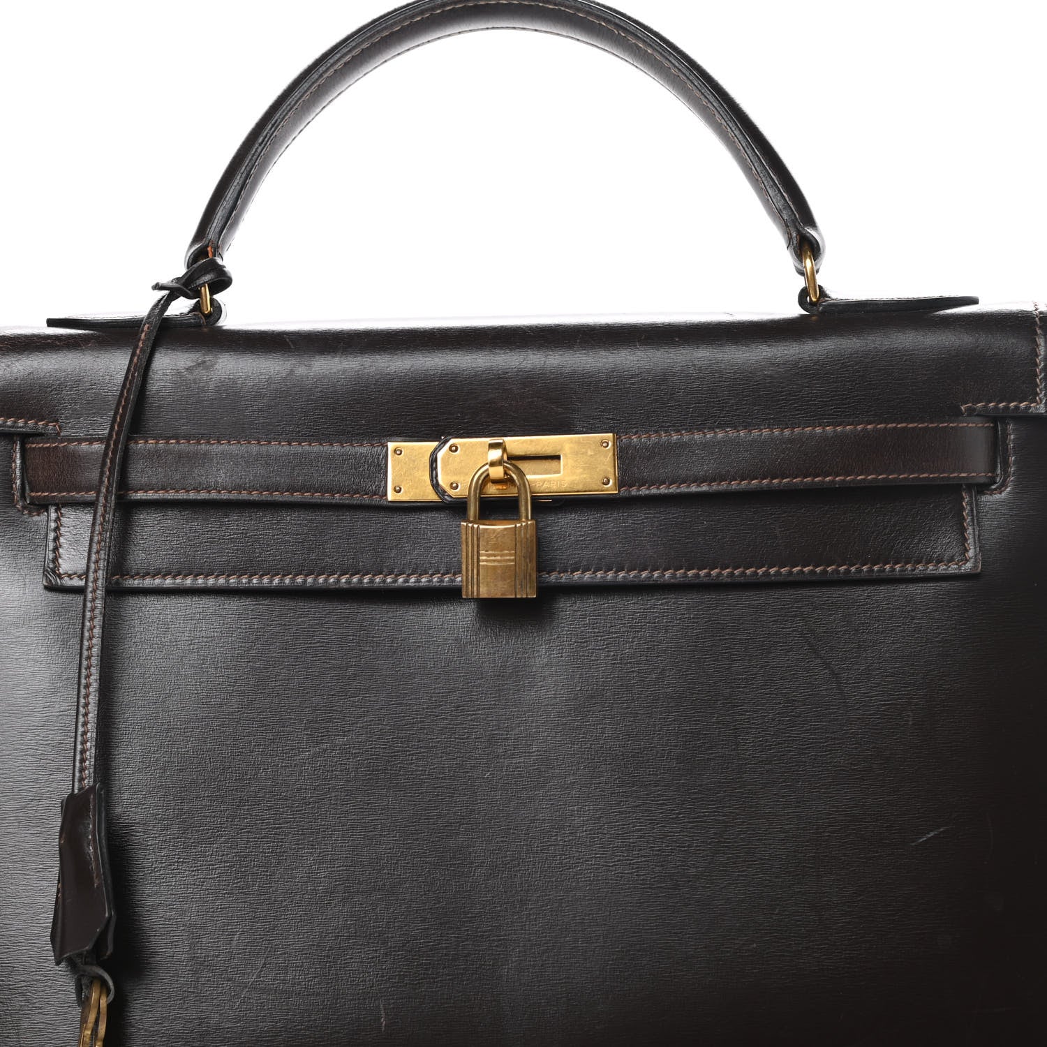 Hermes Box Kelly Sellier 32 Chocolate 7 of 24
