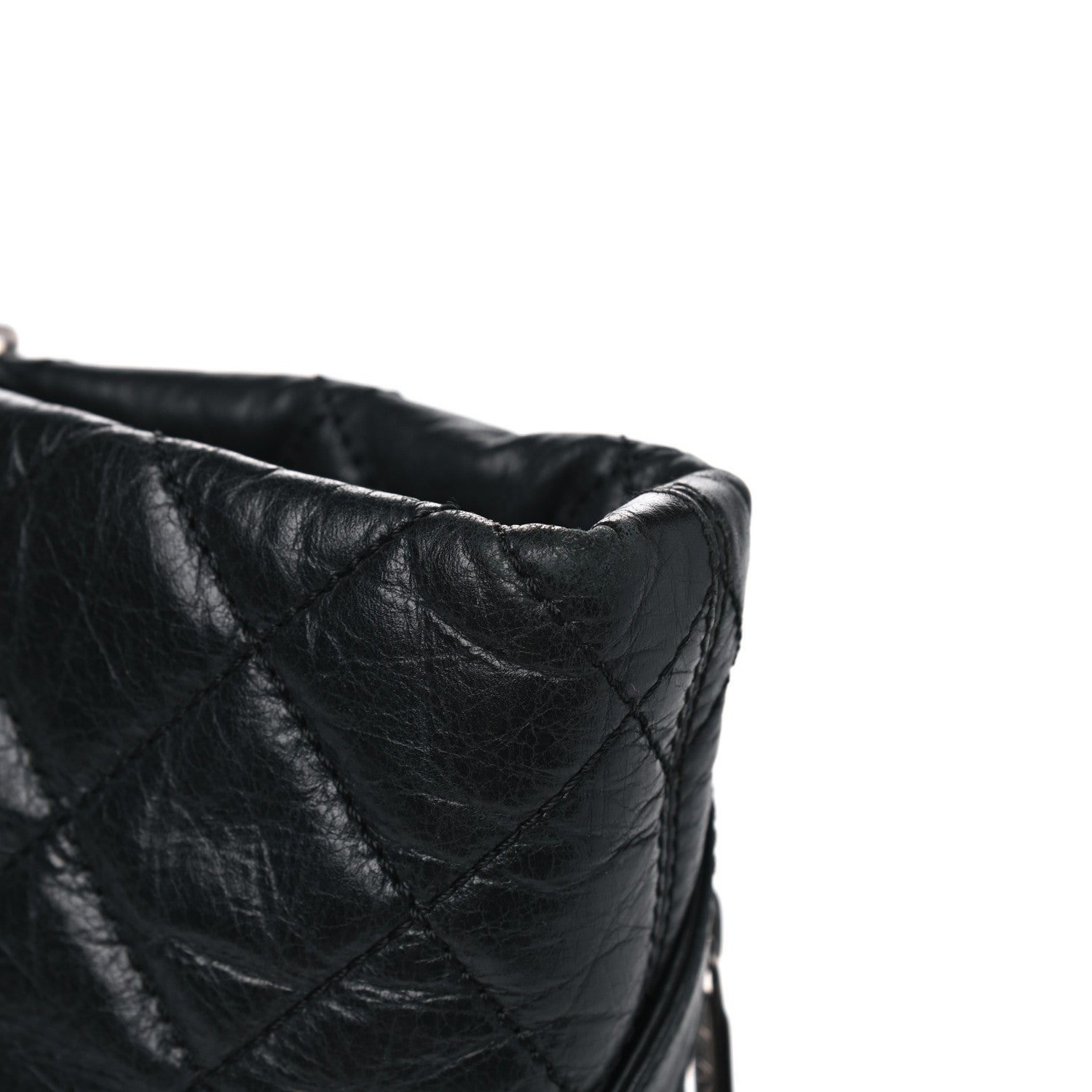Chanel Aged Calfskin Quilted Large Cotton Club Tote Black 14 of 17