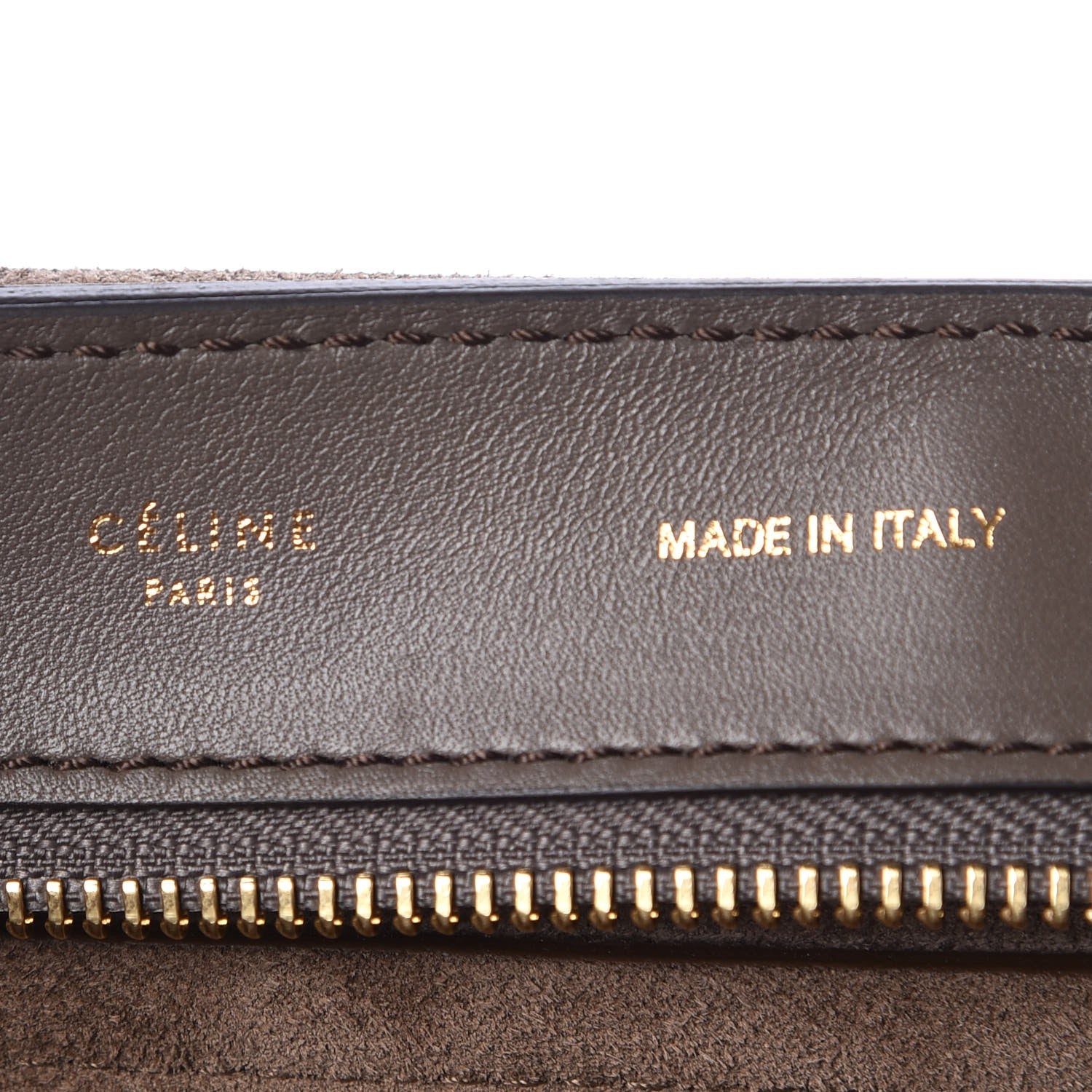 Celine Calfskin Suede Large Tri-Color Trapeze Granite 6 of 11