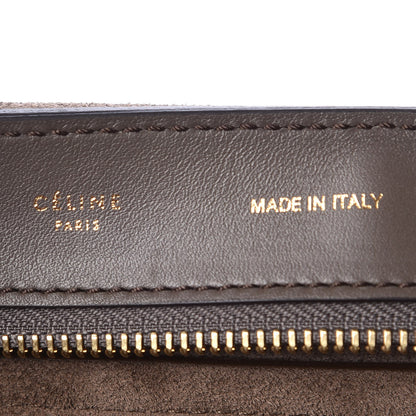 Celine Calfskin Suede Large Tri-Color Trapeze Granite 6 of 11