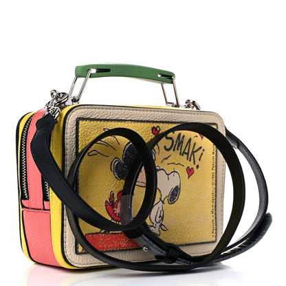 Marc Jacobs X Peanuts Calfskin The Box 20 Crossbody Yellow Multicolor 3 of 11