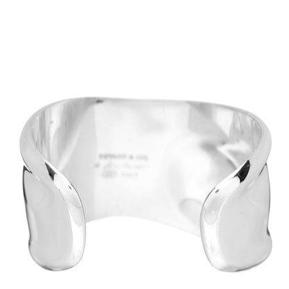 Tiffany Sterling Silver Small Elsa Peretti Right Wrist Bone Cuff Bracelet 2 of 3