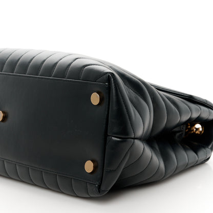 Saint Laurent Calfskin Y Quilted Monogram Large Loulou Chain Satchel Black 11 of 11