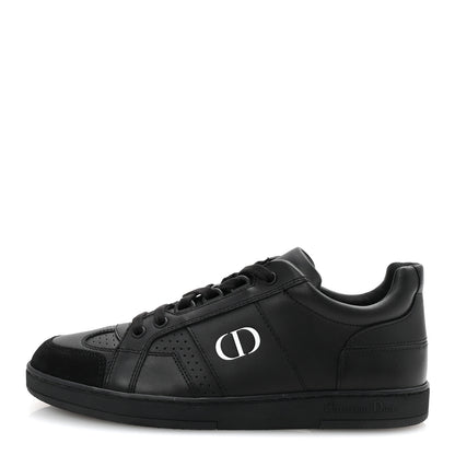 Christian Dior Calfskin Suede Logo Sneakers 36.5 Black 1 of 9