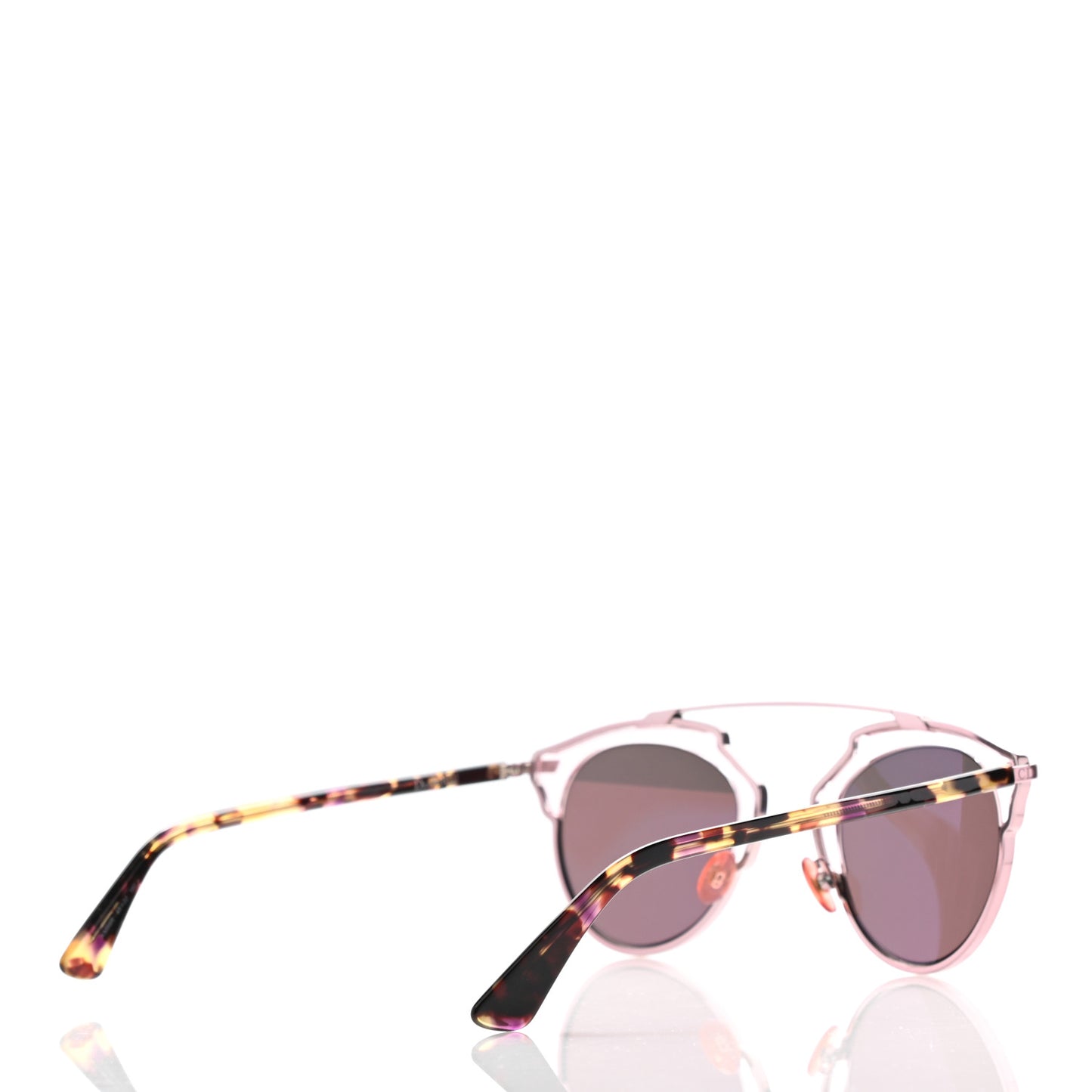 Mirrored So Real Sunglasses Pink Tortoise