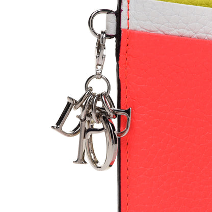 Christian Dior Bullcalf Tri-Color Diorissimo Card Holder Vert Acide 7 of 7