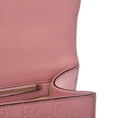 Gucci Guccissima Signature Medium Padlock Shoulder Bag Rose Baby Candy 8 of 11