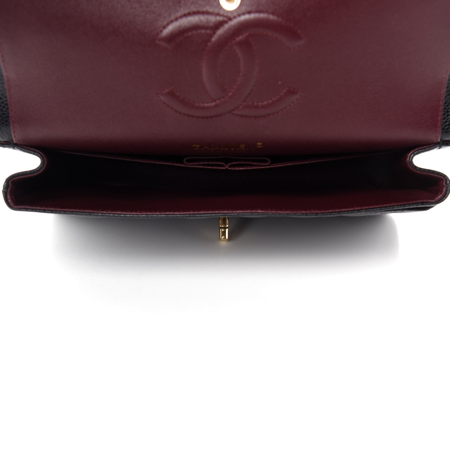 Chanel Caviar Quilted Medium Double Flap Black 6 of 12