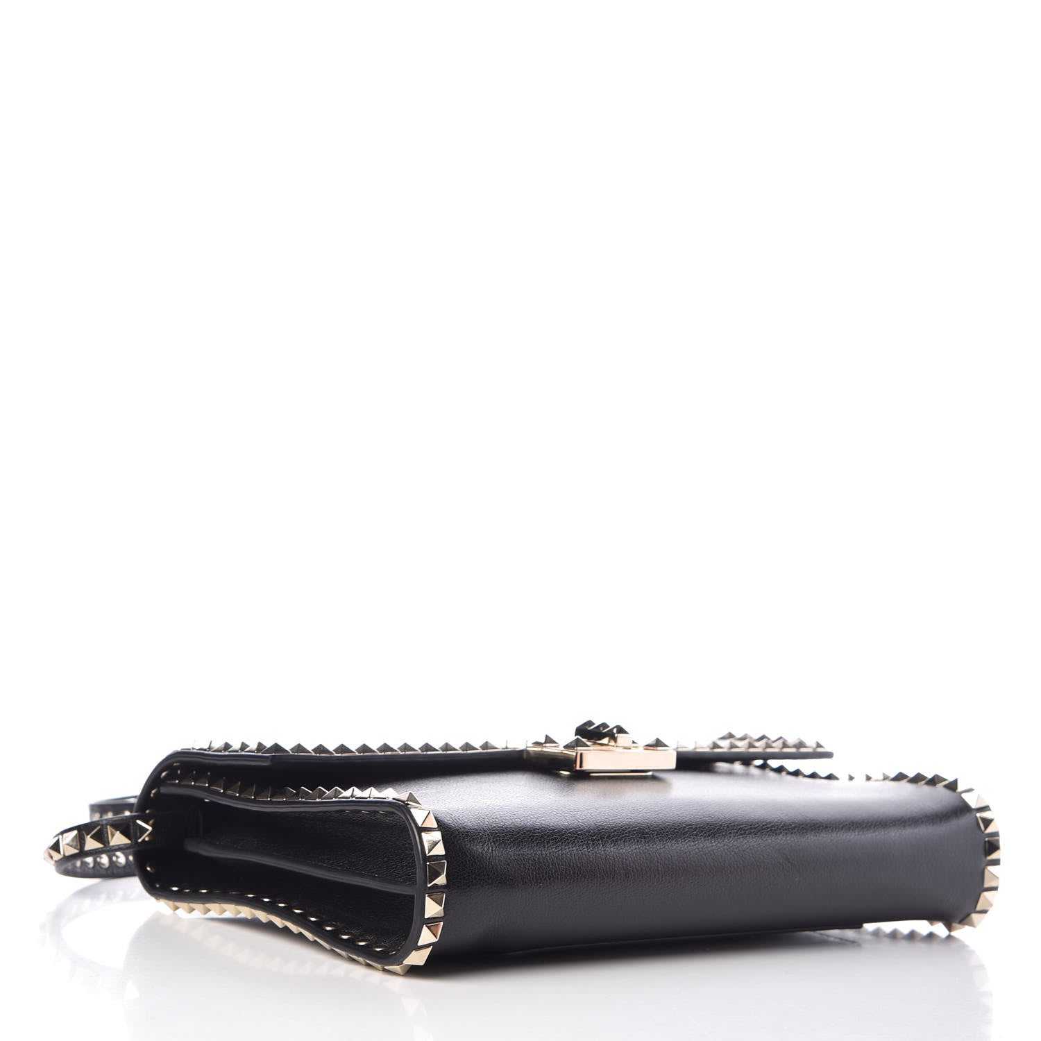 Valentino Garavani Vitello Rockstud No Limit Shoulder Bag Black 4 of 16