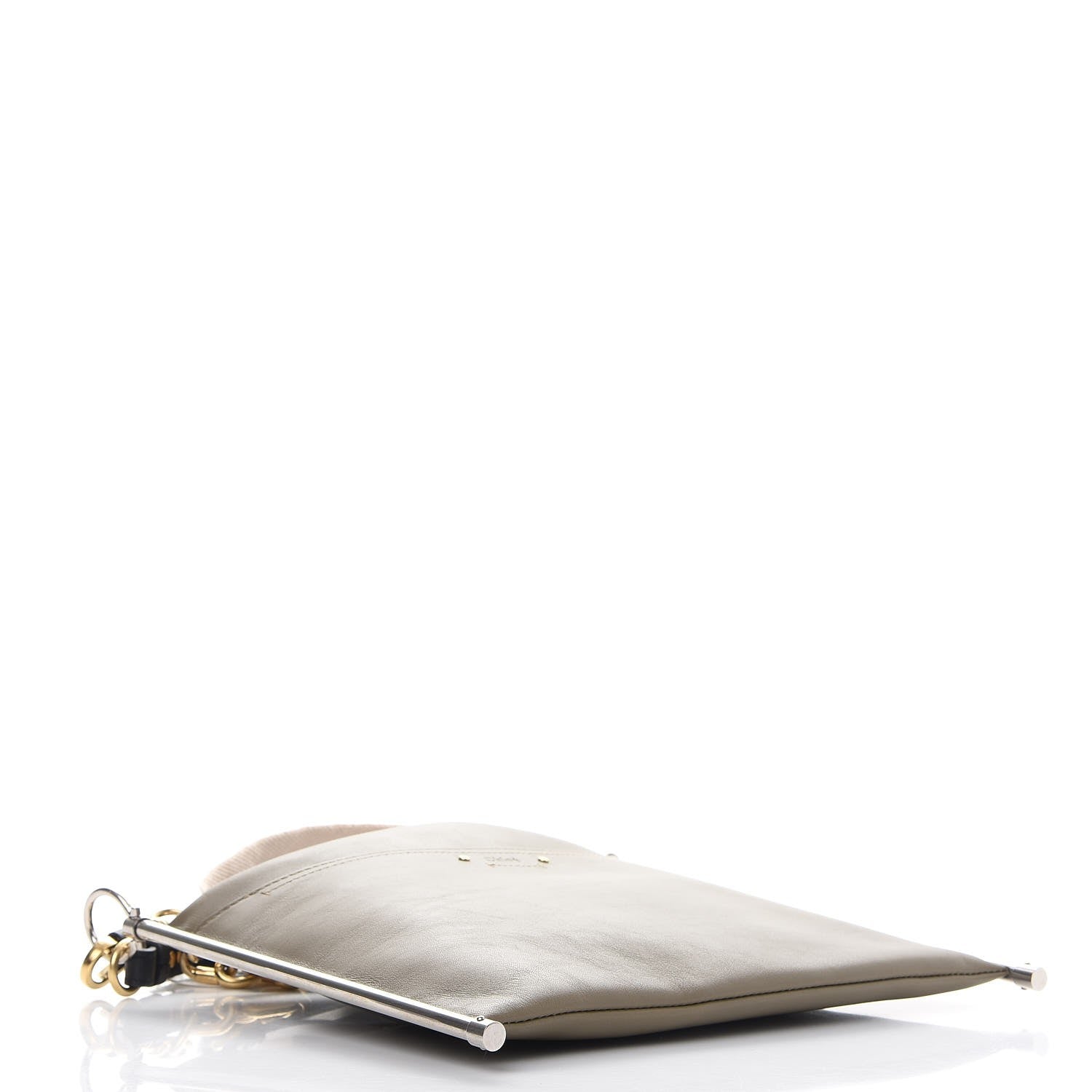 Chloe Smooth Calfskin Medium Roy Clutch Merino Grey 5 of 8