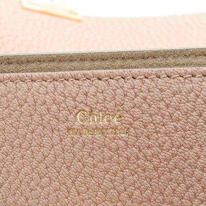 Chloe Grained Lambskin Drew Shoulder Bag Cement Pink 6 of 6