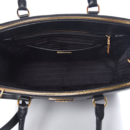 Prada Saffiano Medium Galleria Double Zip Tote Black 5 of 18