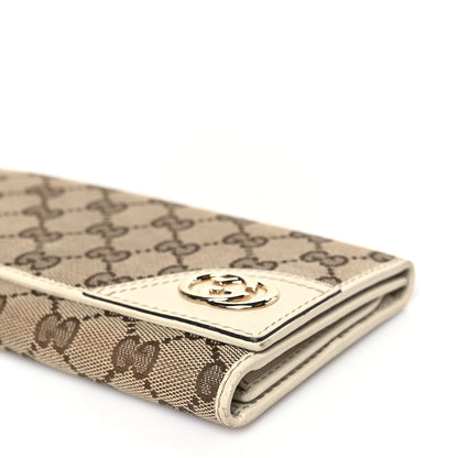 Gucci Monogram New Britt Continental Wallet Off White 9 of 13