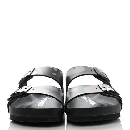 Valentino Garavani X BIRKENSTOCK Calfskin VLTN Arizona Slide Sandals 40 Army Green Poudre 2 of 10